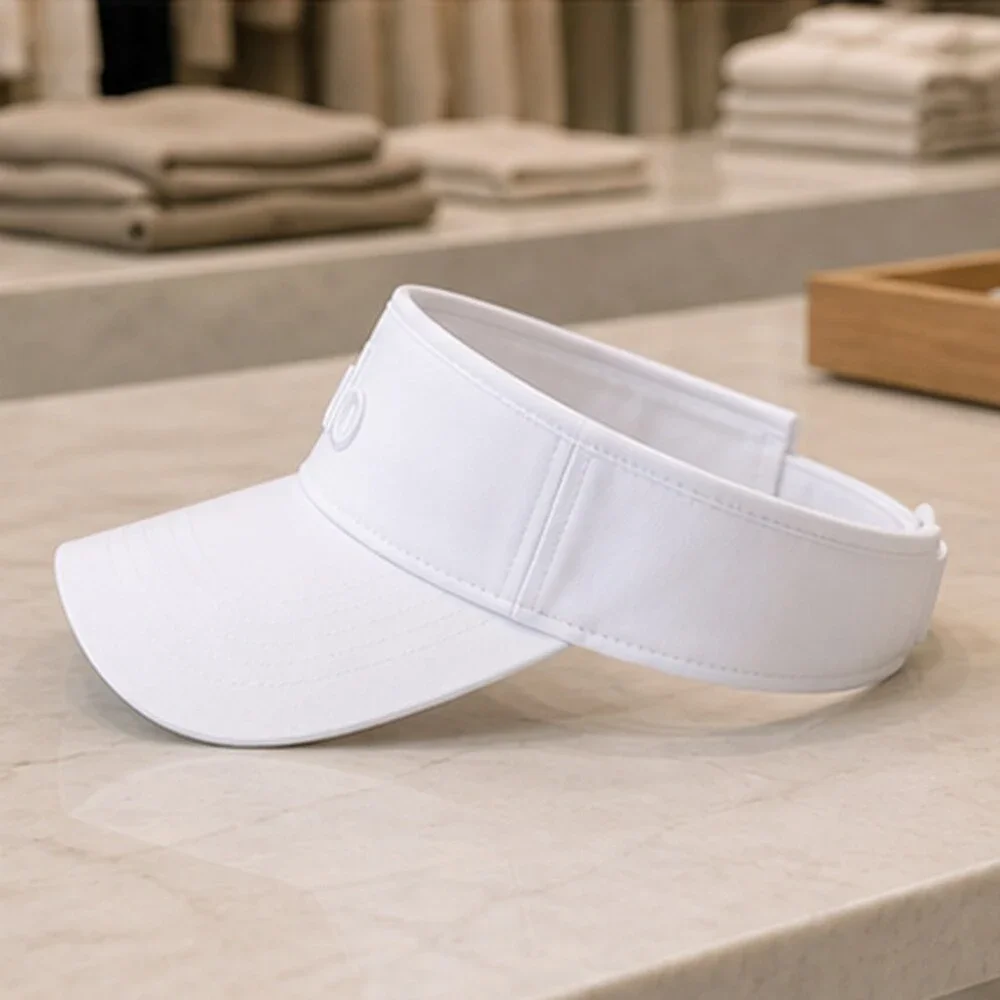 ALO Yoga White Tennis Open Top Visor Hat Sporty